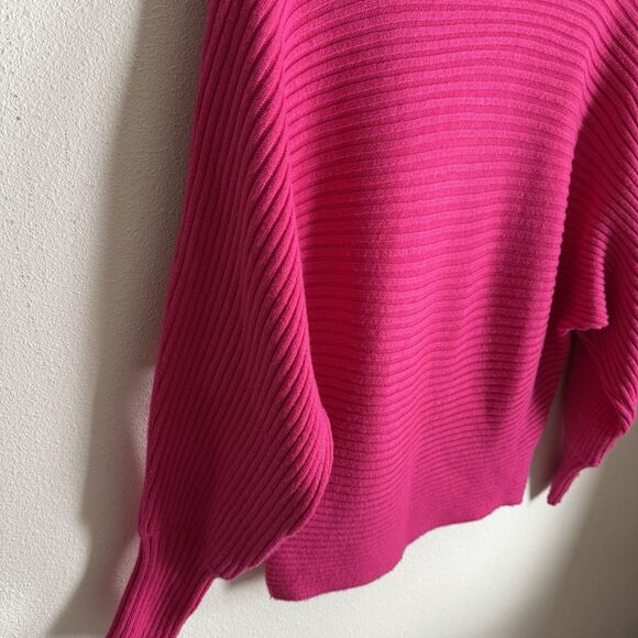 Anthropologie Sweater Womens Small Pink Ribbed Chunky Knit Boho Coastal Colorful - Picture 8 of 16